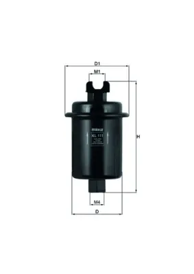 Filtro de combustible KL111 Mahle Original