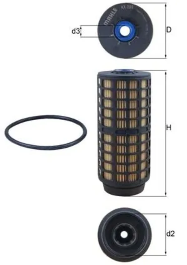 KX399D Mahle Original filtro combustible