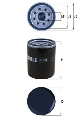 Filtro de aceite OC521 Mahle Original