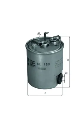 Filtro de combustible KL188 Mahle Original