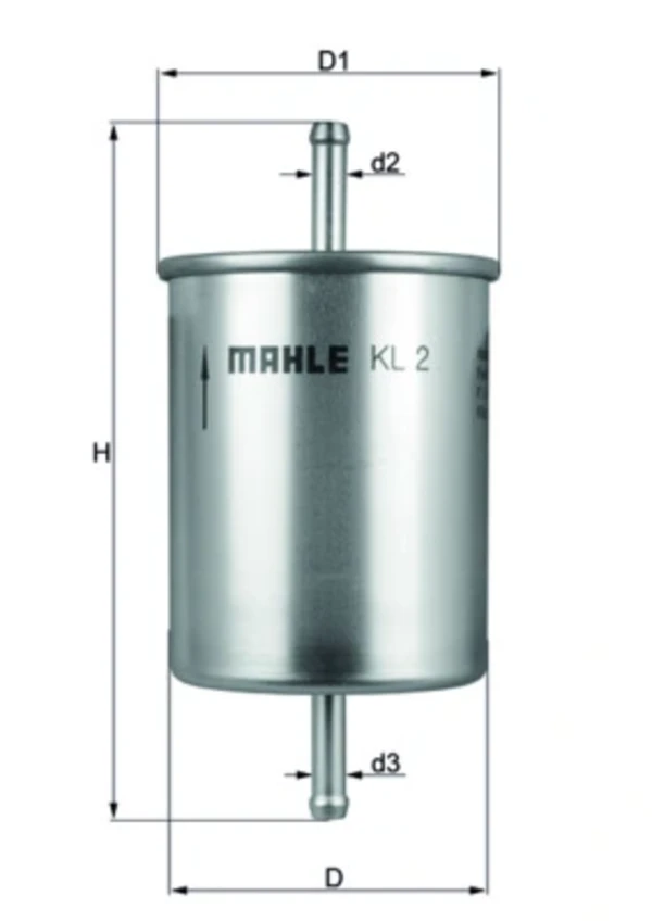 KL2 Mahle Original filtro combustible