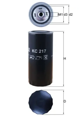 Filtro de combustible KC217 Mahle Original
