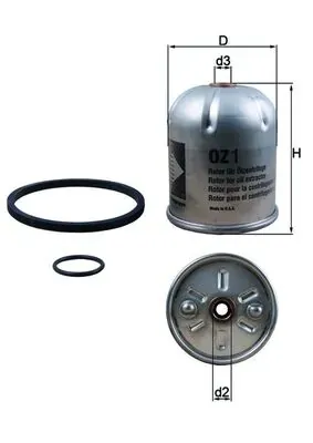 Filtro de aceite OZ1D Mahle Original