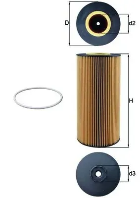 Filtro de aceite OX348D Mahle Original
