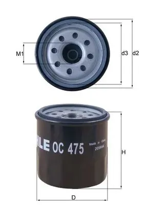 Filtro de aceite OC475 Mahle Original