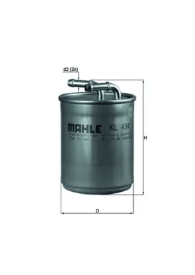 Filtro de combustible MAHLE KL494