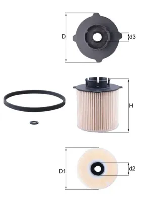 Filtro de combustible KX265D Mahle Original