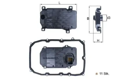 Filtro de transmisión automática MAHLE HX187KIT