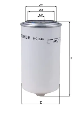 Filtro de combustible KC544 Mahle Original