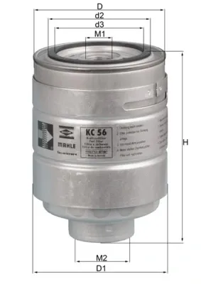 Filtro de combustible KC56 Mahle Original