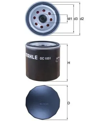 Filtro de aceite OC1051 Mahle Original