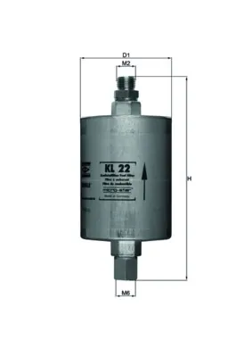Filtro de combustible KL22 Mahle Original
