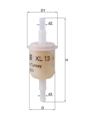 Filtro de combustible KL13OF Mahle Original