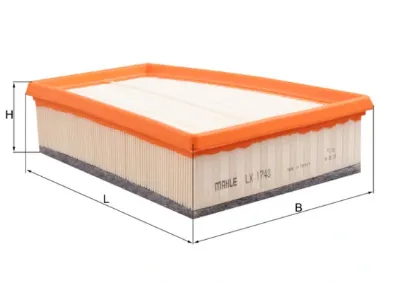 Filtro de aire MAHLE LX1748