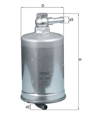 Filtro de combustible MAHLE KL599
