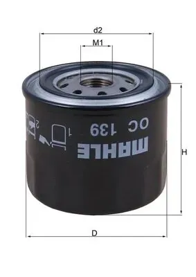 Filtro de aceite OC139 Mahle Original