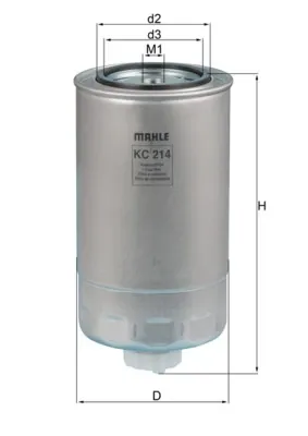 Filtro de combustible MAHLE KC214