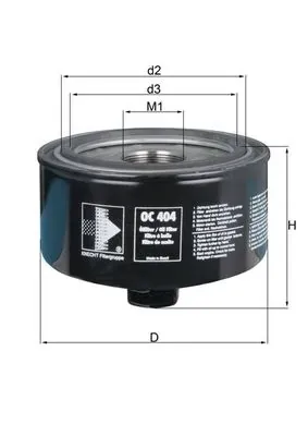 Filtro de aceite OC404 Mahle Original