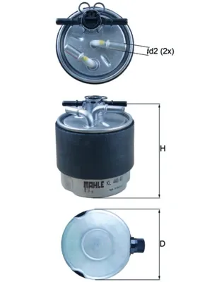 Filtro de combustible KL44041 Mahle Original