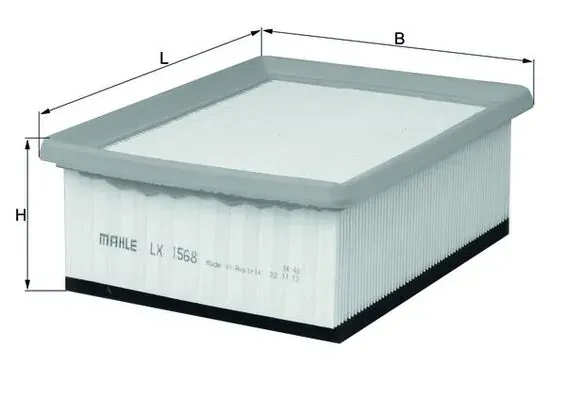 Filtro de aire LX1568 Mahle Original