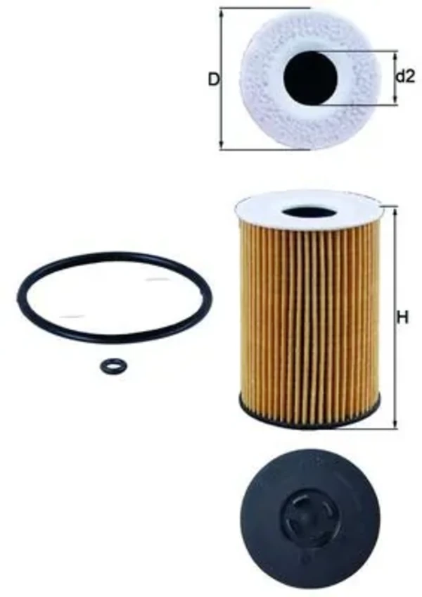 OX787D Mahle Original filtro de aceite
