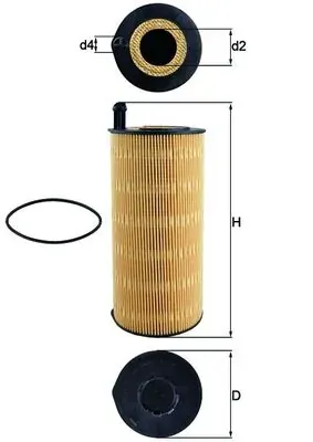 Filtro de aceite OX4239D Mahle Original