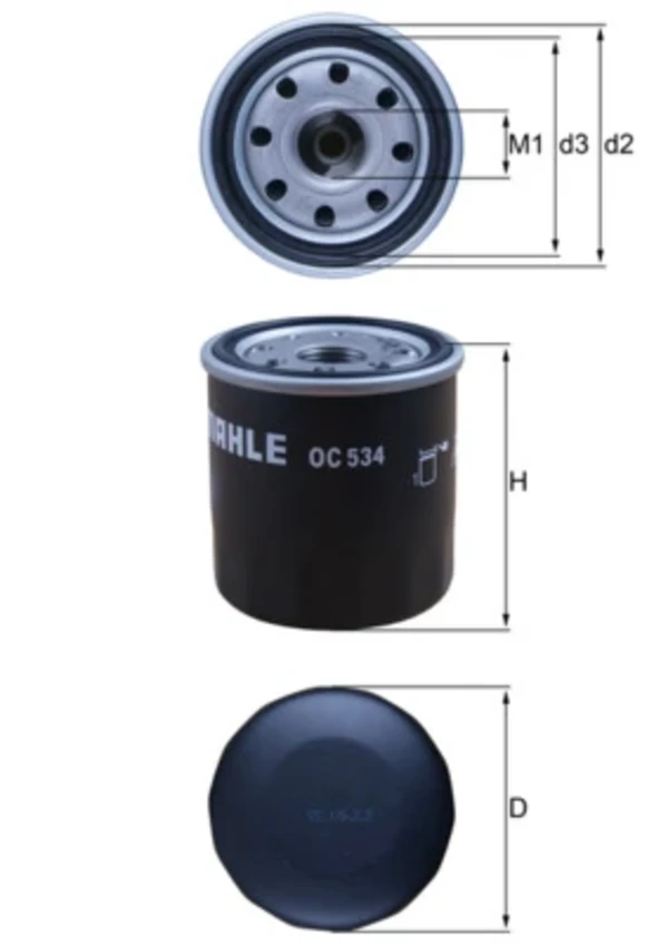 OC534 Mahle Original filtro de aceite