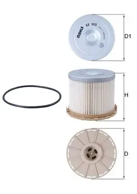 Filtro de combustible KX505D Mahle Original