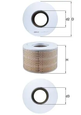 Filtro de aire MAHLE LX1140