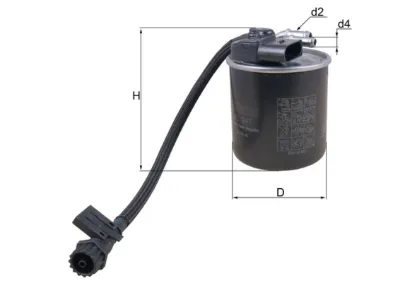 Filtro de combustible MAHLE KL947