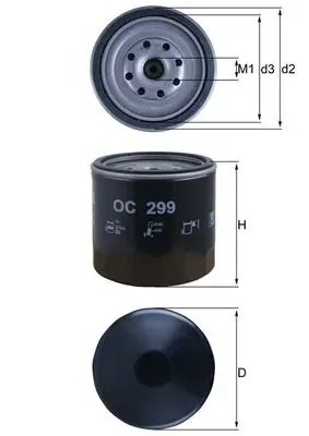 Filtro de aceite OC299 Mahle Original