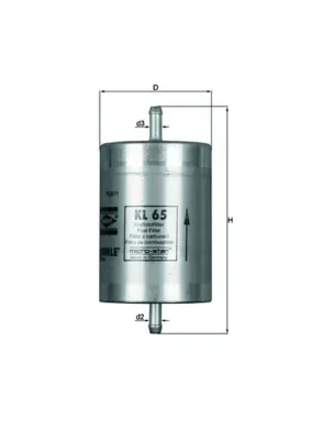 Filtro de combustible KL65 Mahle Original