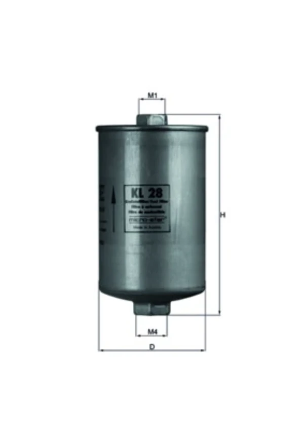KL28 Mahle Original filtro combustible