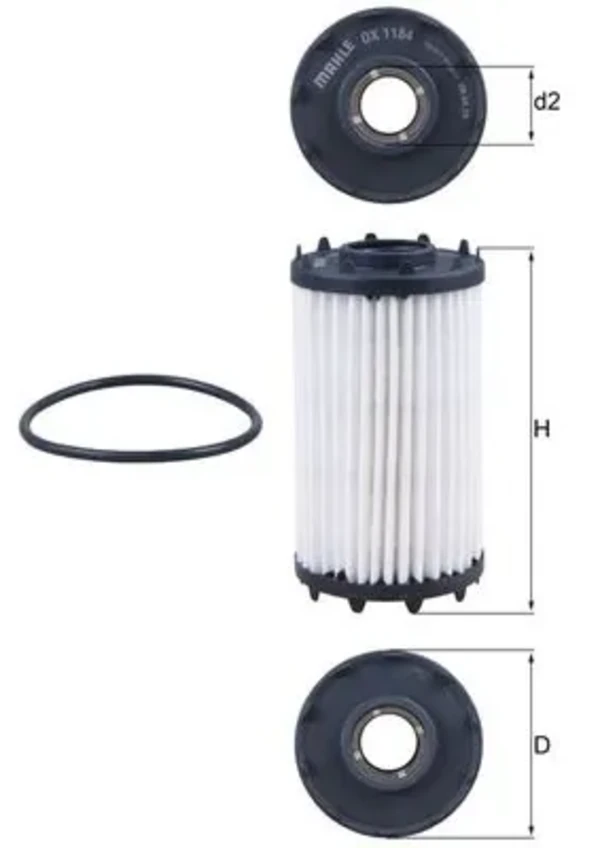 OX1184D Mahle Original filtro de aceite