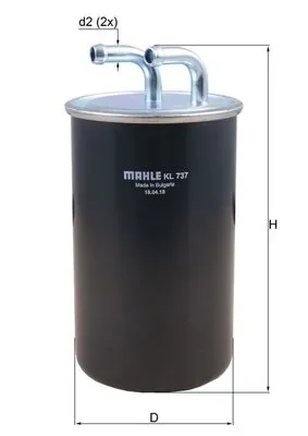 Filtro de combustible KL737 Mahle Original