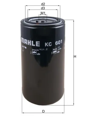 Filtro de combustible KC601 Mahle Original