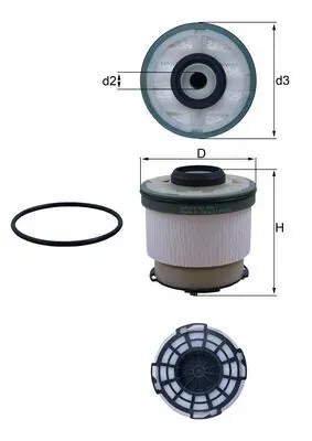 Filtro de combustible KX385D Mahle Original