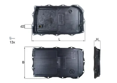 Cárter de aceite de la transmisión automática MAHLE HX184KIT
