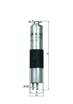 Filtro de combustible MAHLE KL149