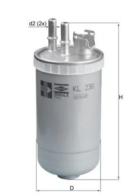 Filtro de combustible MAHLE KL230