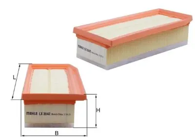 Filtro de aire MAHLE LX3542