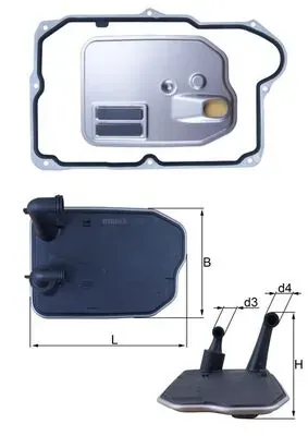 Filtro de transmisión automática HX161D Mahle Original