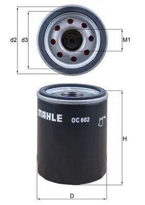 Filtro de aceite OC602 Mahle Original