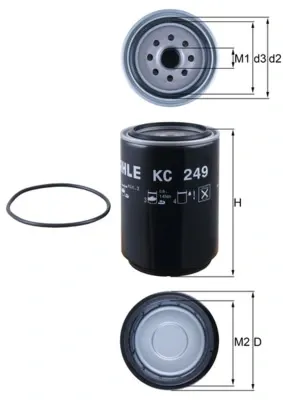 Filtro de combustible KC249D Mahle Original