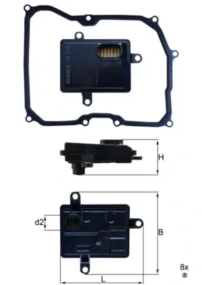 Filtro de transmisión automática HX275D Mahle Original