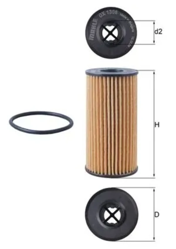 OX1308D Mahle Original filtro de aceite