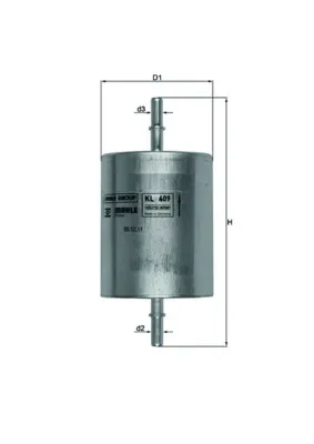Filtro de combustible KL409 Mahle Original