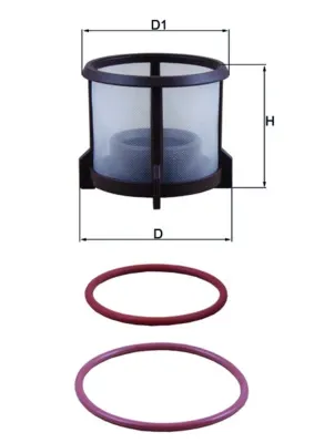 Filtro de combustible KX72D2 Mahle Original