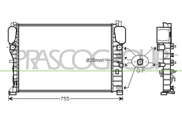 Radiador 5016081 Polcar
