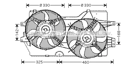 Ventilador del motor Chrysler Voyager II GS